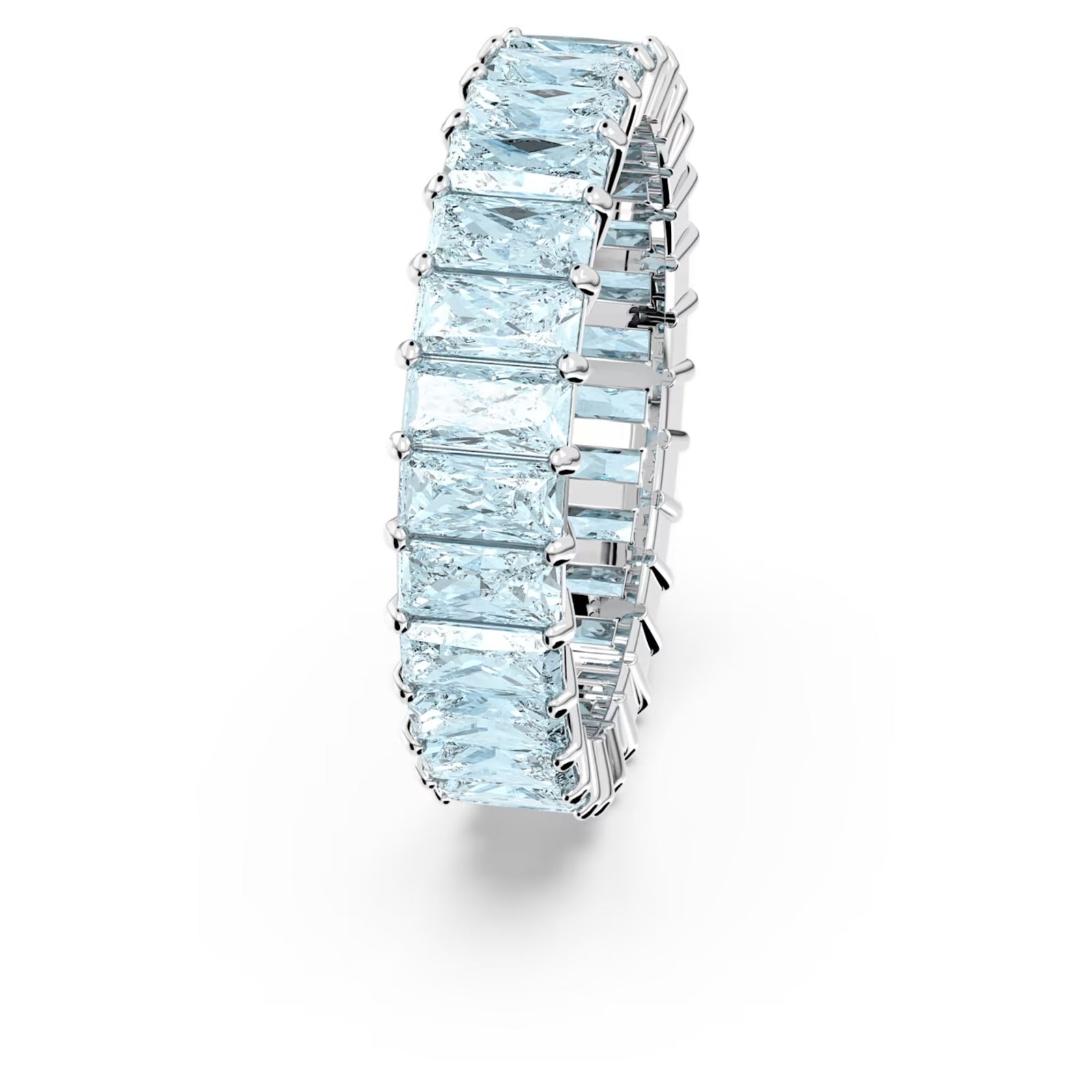 Anello Matrix baguette Azzurro