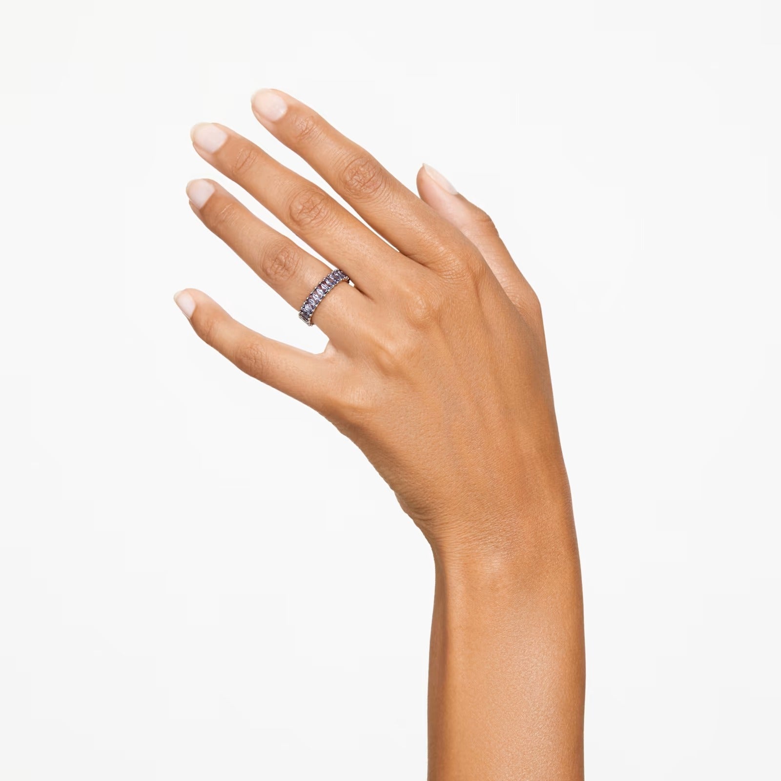 Anello Matrix baguette Grigio