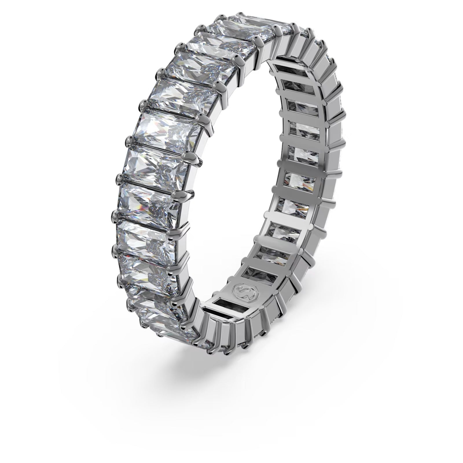 Anello Matrix baguette Grigio