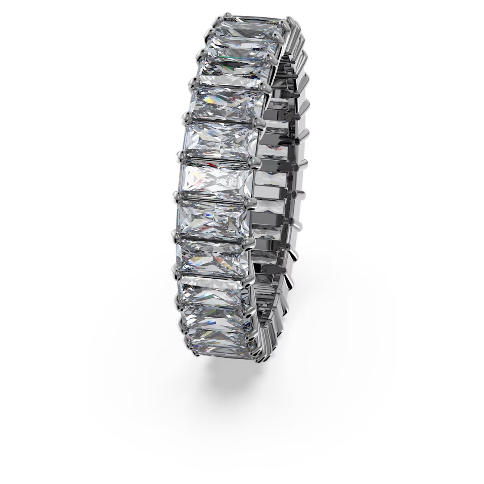 Anello Matrix baguette Grigio