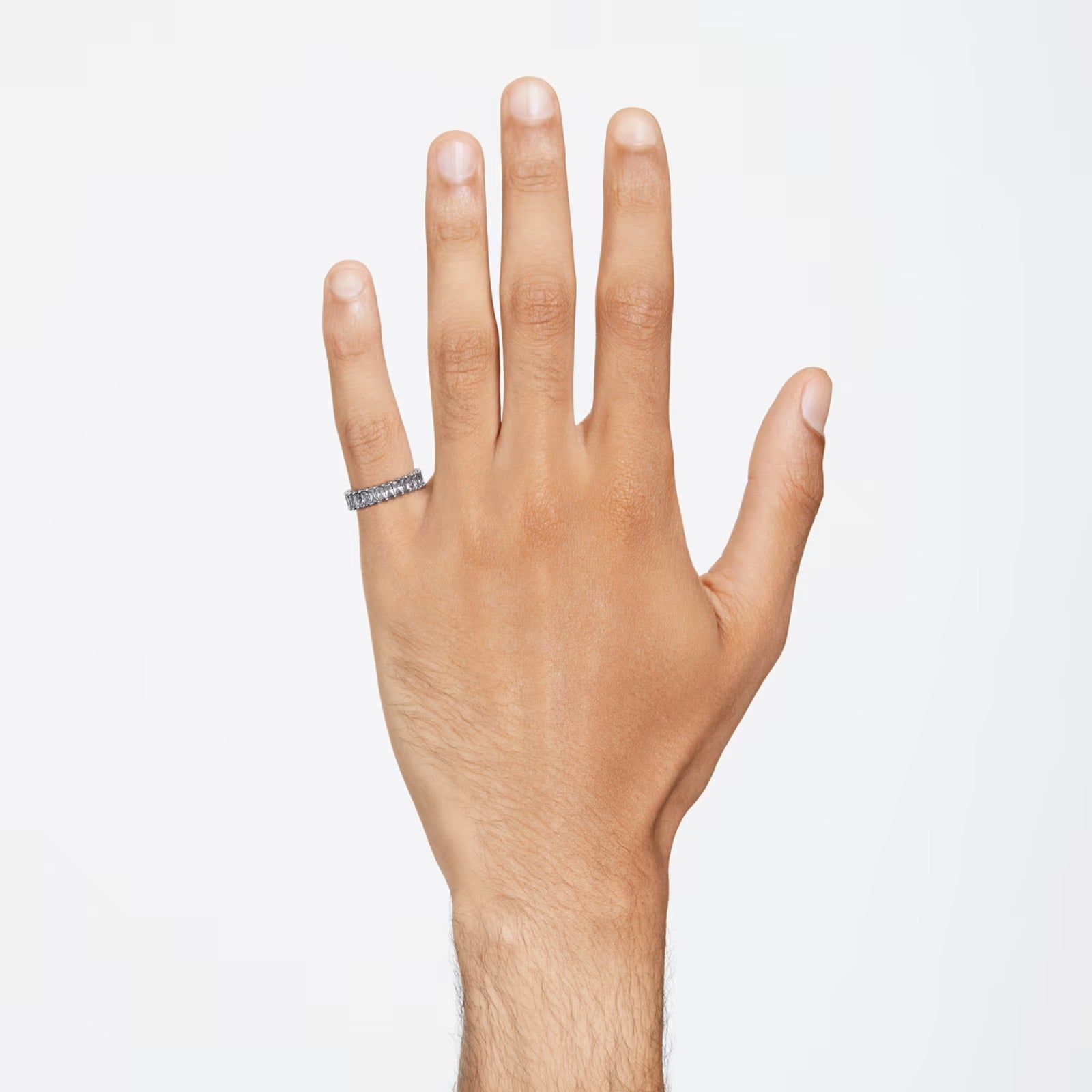 Anello Matrix baguette Grigio