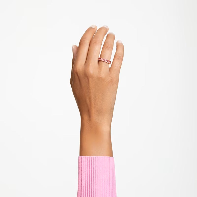 Anello Matrix baguette Rosa