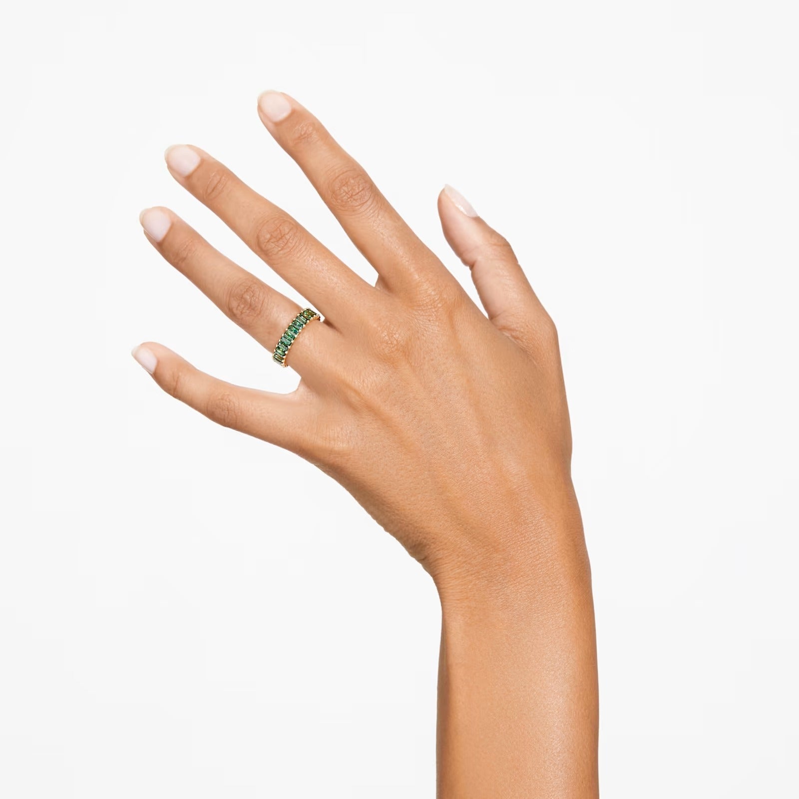 Anello Matrix baguette Verde