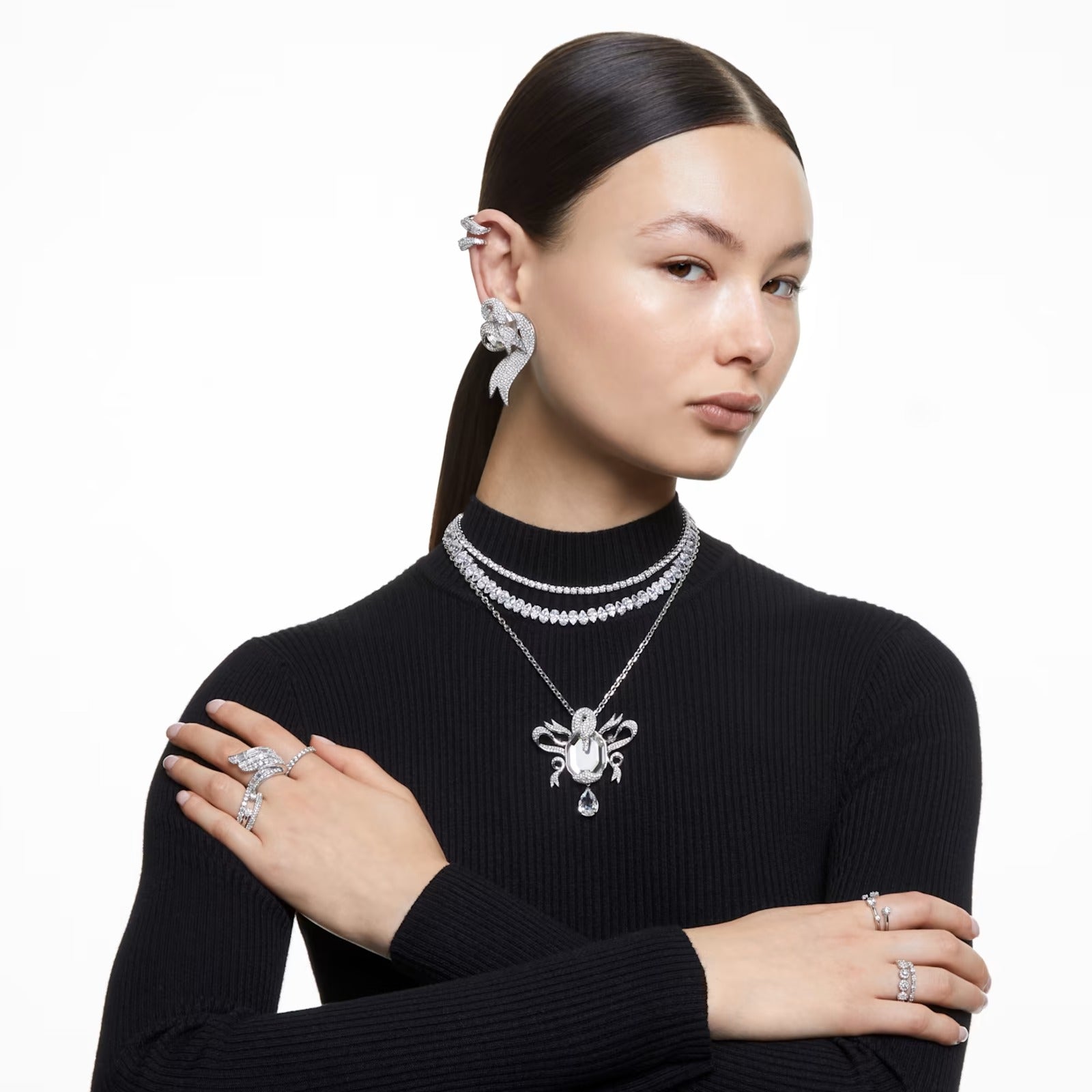 Collana Matrix Tennis piccola Bianca